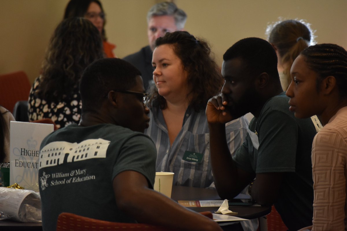 WMSOE's tweet photo. Thanks to Dean Knoeppel, @betsytalbott1, @ERWiborg, @CraigCashwell and many other faculty members, staff and student ambassadors who took time today to share what the School of Education community means to them with prospective students. #wmsoe #wmtransforms https://t.co/6JvUJOVqIL