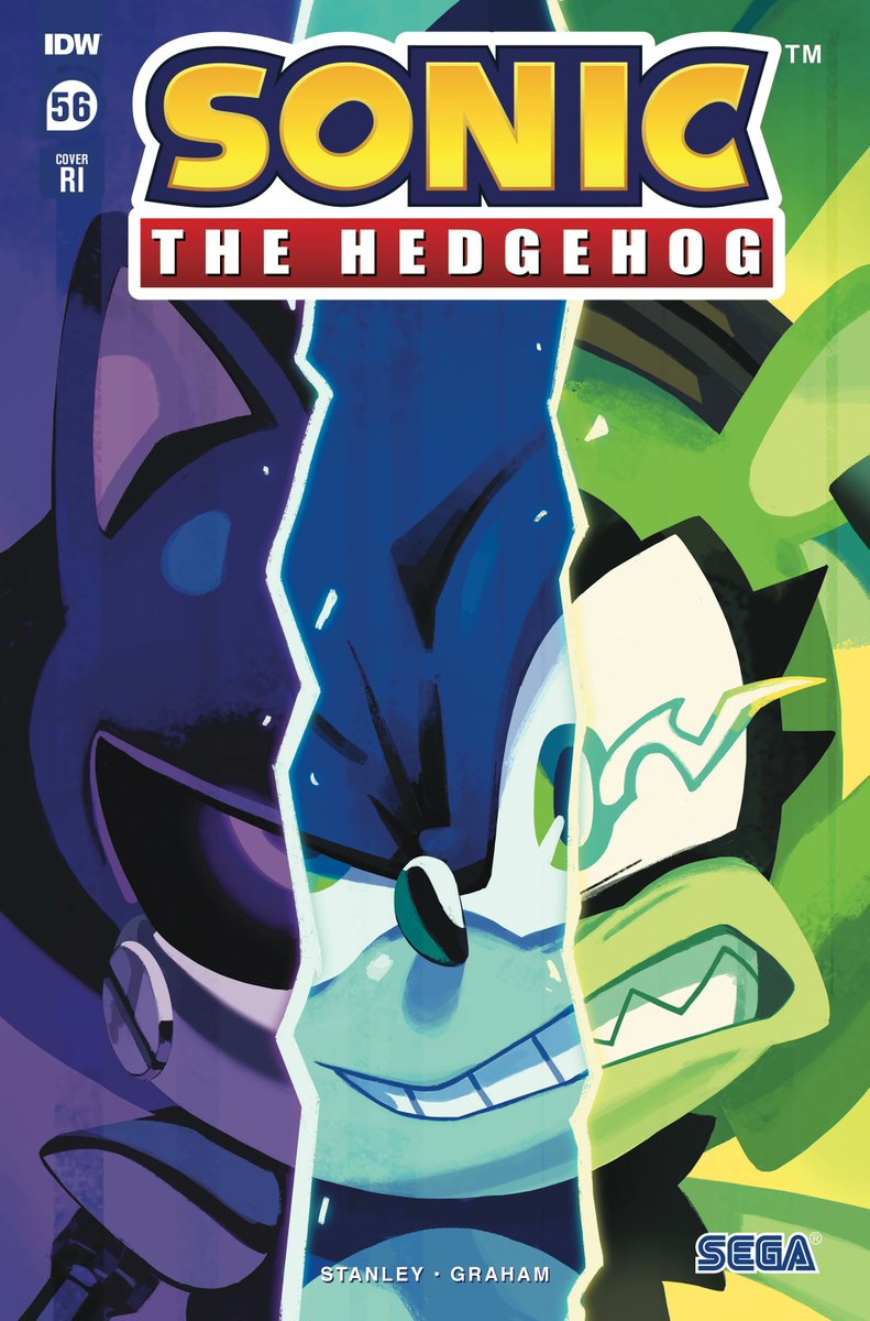 From Sonic the Hedgehog issue 56 Cover RI, Art by Nathalie Fourdraine