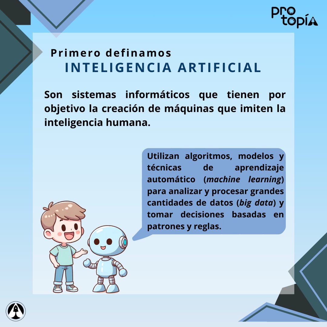 Protopia23's tweet photo. 🤖🎨 ¿Qué es la Inteligencia Artificial Generativa? 🌐✨

 Una rama de la IA que crea contenido nuevo en texto, imágenes, música, ¡y más! 💡
Desafía nuestras prácticas educativas y abre oportunidades emocionantes. 

¿Listos para integrarla en la enseñanza? 📚🚀 

#IA #Aprendizaje https://t.co/Zxatek64Wh