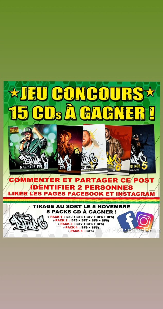 lordbitum's tweet photo. 🎉✨️JEU CONCOURS : 
Pour participer, il te suffit de :
1. Partager ce post, ✔️
2. Mettre un commentaire du style :  "Je participe", ✔️
3. Identifier deux de tes amis, (TRES IMPORTANT !) ✔️
4. Liker ma page facebook : https://t.co/8i3o2kbAJv https://t.co/Rb6AmvxTRL