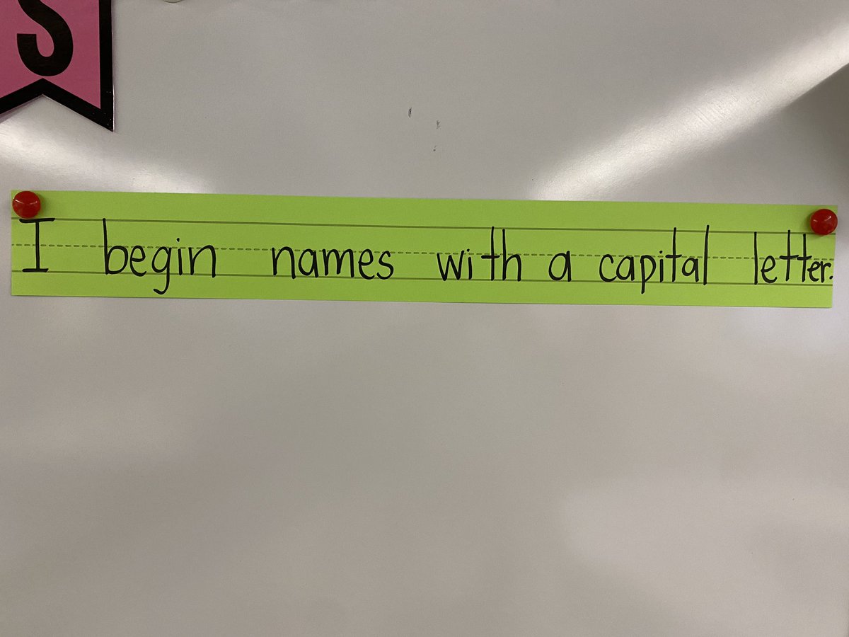 Ask me about the sentence I wrote that shows capital letters for names! What did we notice was the same &amp; different between the sentences in the 1st photo? We had our first #PatternsofWonder lesson today &amp; made our own pages showing our name &amp; external traits. <a href="/MsE_RBPS/">Alyssa Evaristo</a> #RBBisBIA