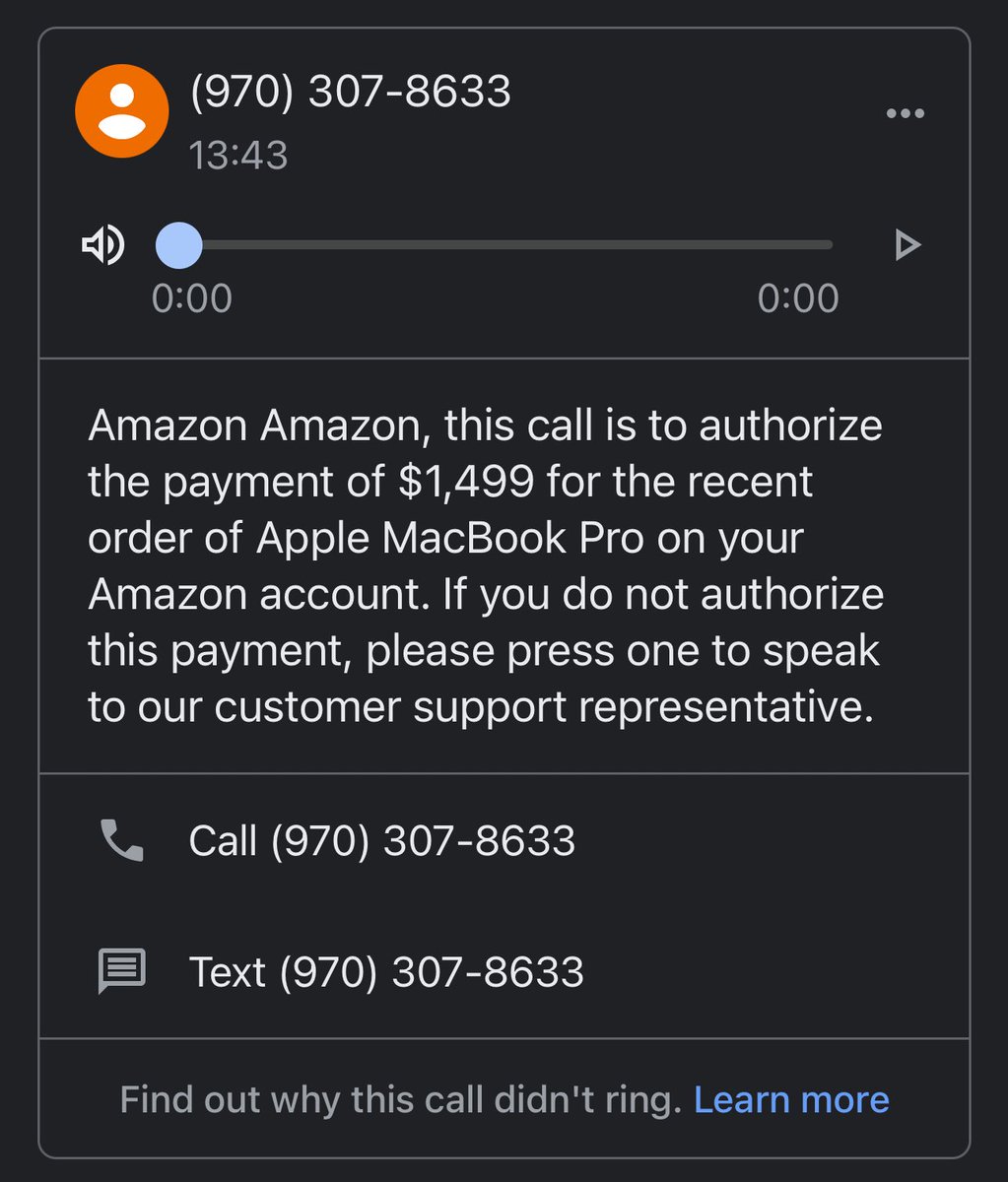 I assume this is a scam, ALTHOUGH. I did buy a MacBook Pro from Amazon recently (March) for EXACTLY $1,499 (too the cent. 14” M1 “Factory-certified pre-own” if you’re curious) Super odd coincidence, or does @anazon have a data leak???? Granted, cheap mbp’s are a common scam.