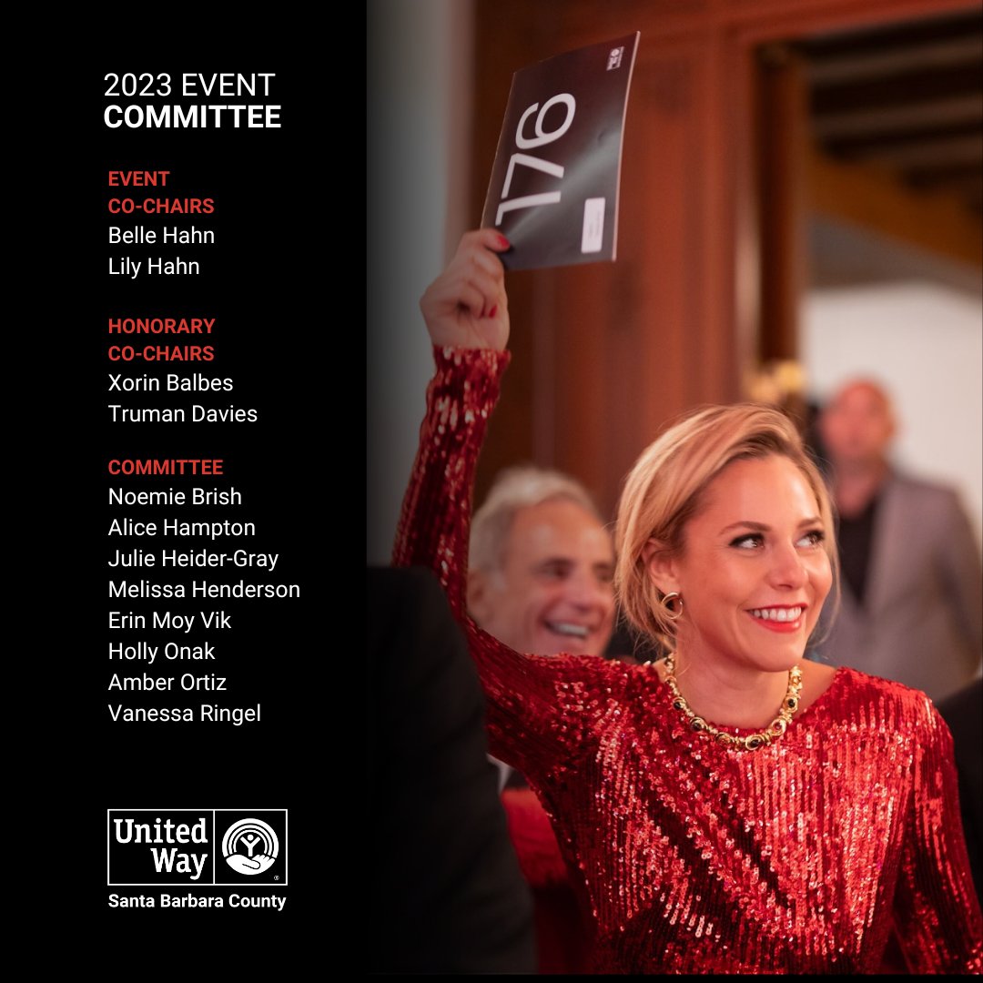 Thank you to everyone who attended United Way of Santa Barbara County's 26th annual Red Feather Ball: A Diamond Celebration. Thank you to all the event sponsors,  committee members, and underwriters for making this celebration another record-breaking success!