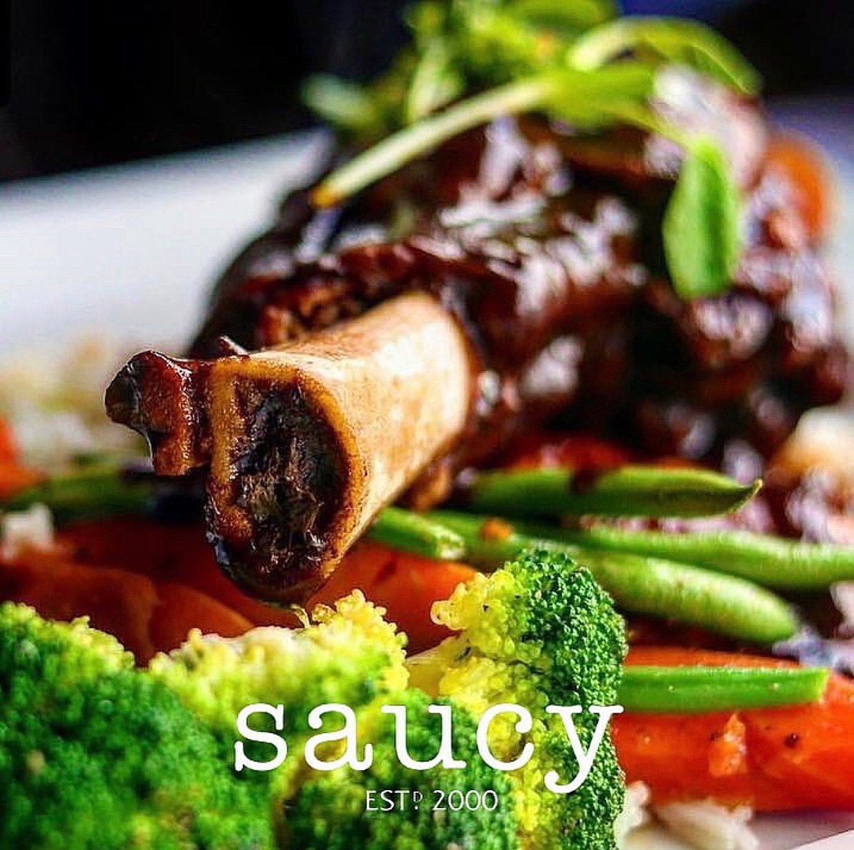 Top Entrée for the season!! 🤌 
•
Braised New Zealand Lamb Shank simmered with garlic &amp; herbs in a Guinness &amp; Cabernet reduction comes w/ market veg (𝘴𝘶𝘨𝘨𝘦𝘴𝘵𝘦𝘥 𝘴𝘪𝘥𝘦 𝘠𝘶𝘬𝘰𝘯 𝘔𝘢𝘴𝘩)
•
#saucy #saucyinstreetsville #streetsville #streetsvillemade #guinness #lamb