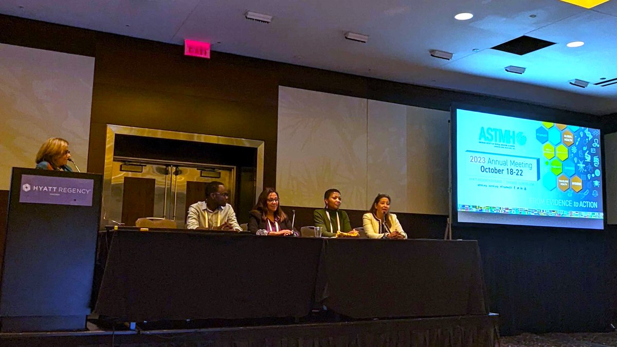 🗣️'Turning that data into impact is very important.' 🗣️'If you build genomic surveillance capacities in a country, they can pivot to any threat that emerges.' Spot on from the iMMS panel @ASTMH #TropMed23, ft. @raman_jaishree @Tung_Jowi @Shav_R @EsteeTorok & Nana Aba Williams.