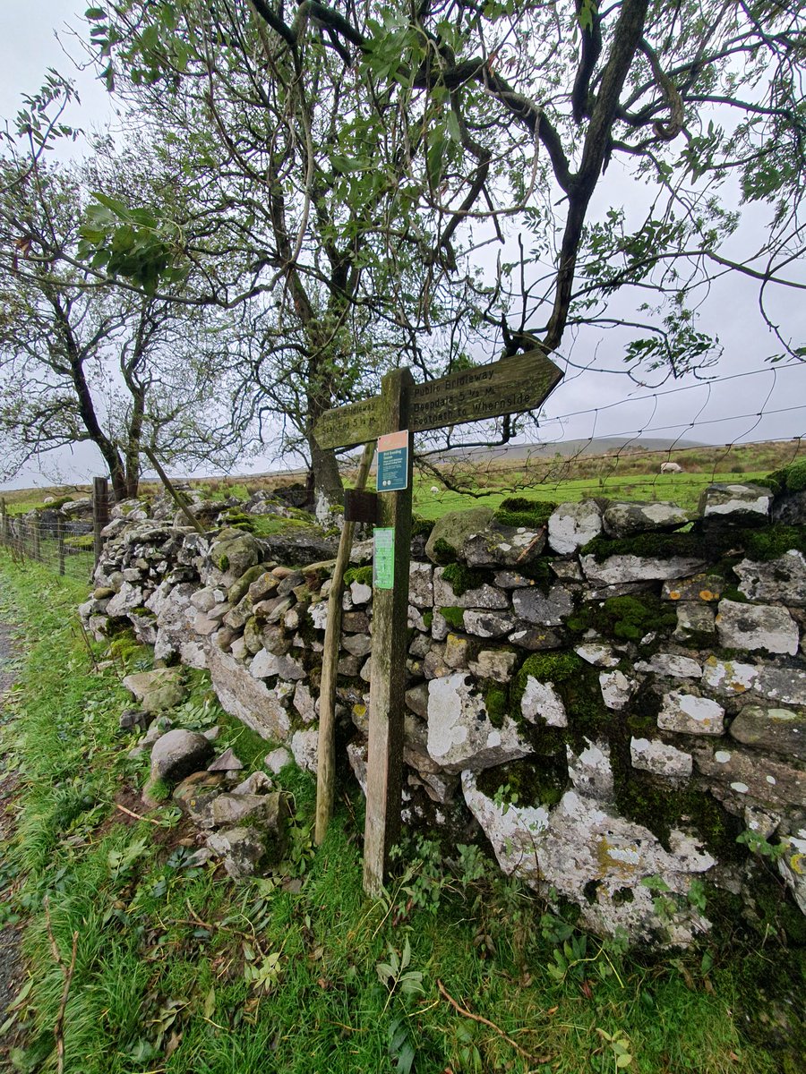 563Aldo's tweet photo. Despite Storm Babet - managed a circular walk from Ribblehead station using the 563 🚌  from Penrith to Appleby then the train. Welcoming staff, pint and food at the Station Inn.
#fingerpostfriday 
@StagecoachCNL 
#Ribblehead 
#northernrail https://t.co/gBpmHTvkXA