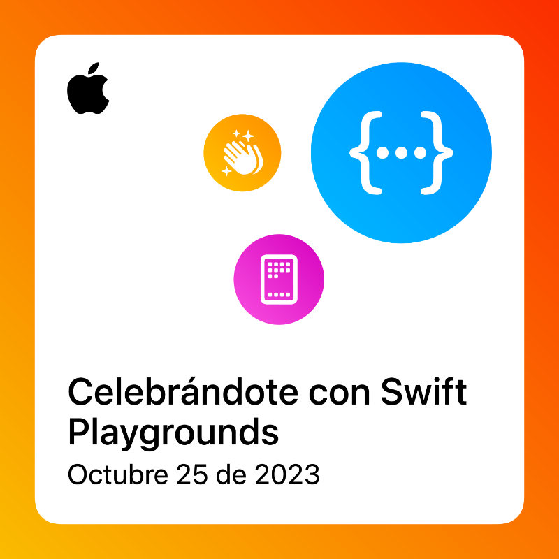 AppleEDU's tweet photo. Aprende cómo ayudar a que tus estudiantes transformen sus ideas 💡en apps con Swift Playgrounds. Visita https://t.co/gZGqSXQ7Y8 e inscríbete en la sesión gratuita Celebrándote con Swift Playgrounds, una experiencia de #AppleProfessionalLearning para educadores.