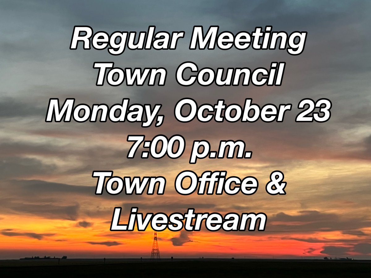 Next regular meeting #Claresholm Town Council is Mon Oct 23, 2023 at 7pm Join us in person or online for the livestream. 
Delegations will be discussing housing initiatives and broadband strategies. 
View the full agenda from our website. 
claresholm.ca/government/age…
<a href="/local_press/">ClaresholmLocalPress</a>