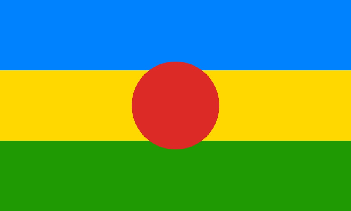 TodaysFlag's tweet photo. Flag of Pa Laung Self-Administered Zone, Myanmar (Burma) #BurmeseFlagsWeek https://t.co/YJKM5twpGH