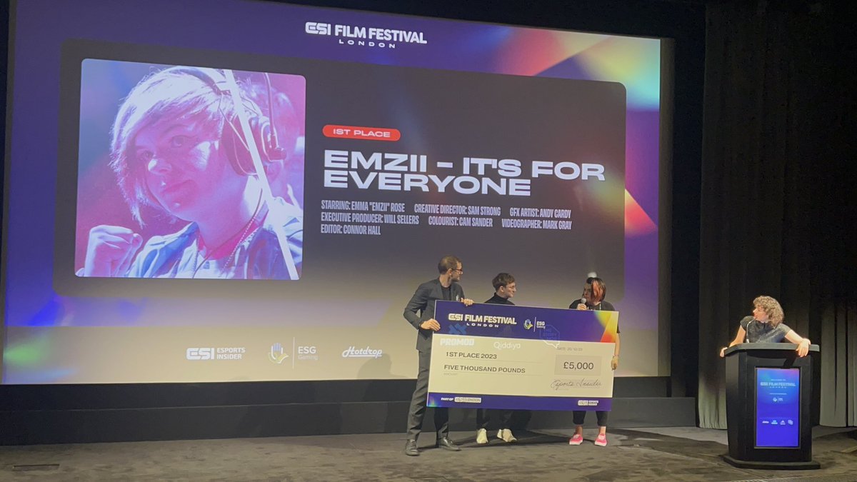 twistedhumanoid's tweet photo. She only went and bloody did it. Congrats @Emzii192 🩵 #ESIFF https://t.co/a1JBamKVtX