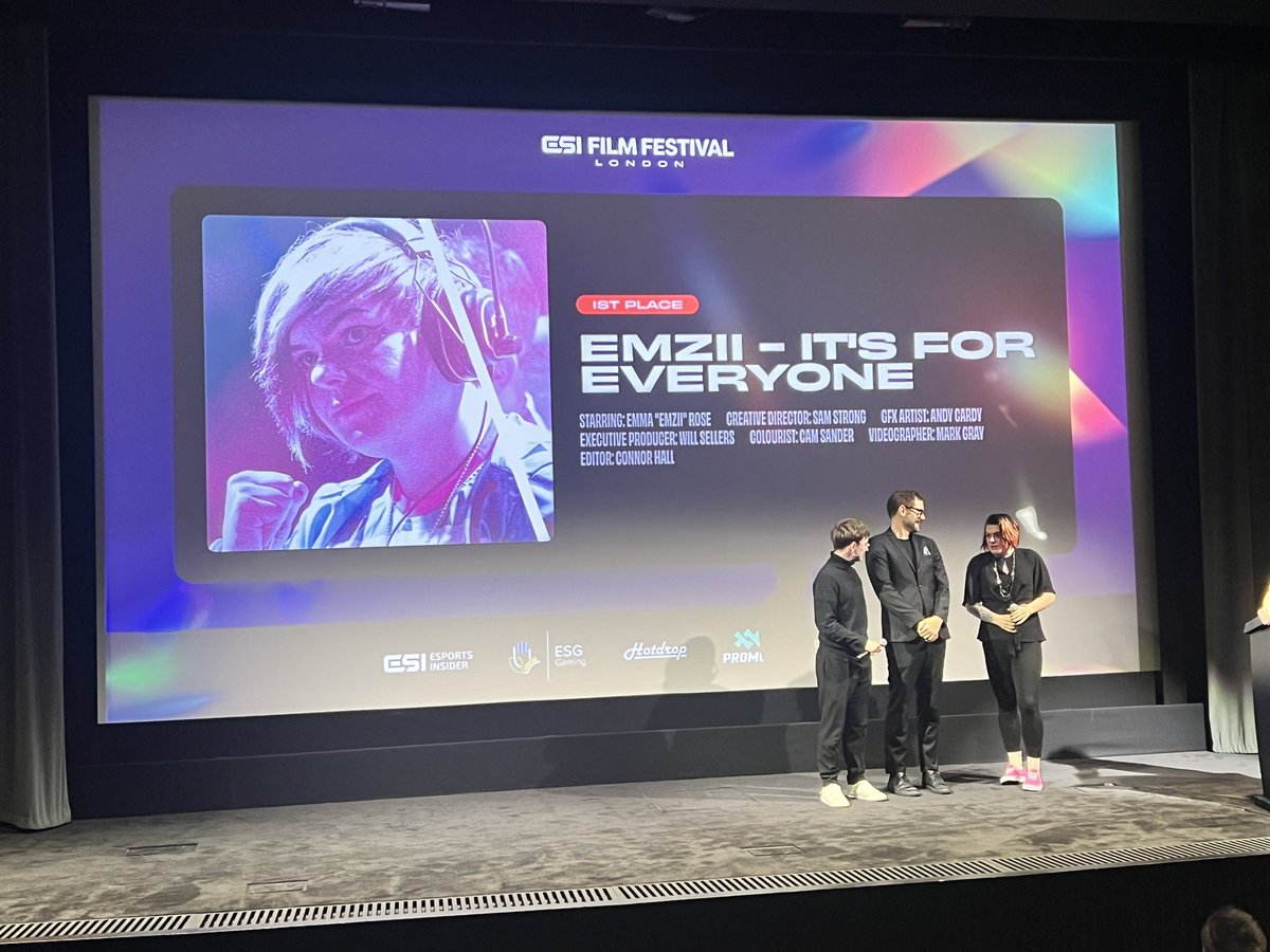 twistedhumanoid's tweet photo. She only went and bloody did it. Congrats @Emzii192 🩵 #ESIFF https://t.co/a1JBamKVtX