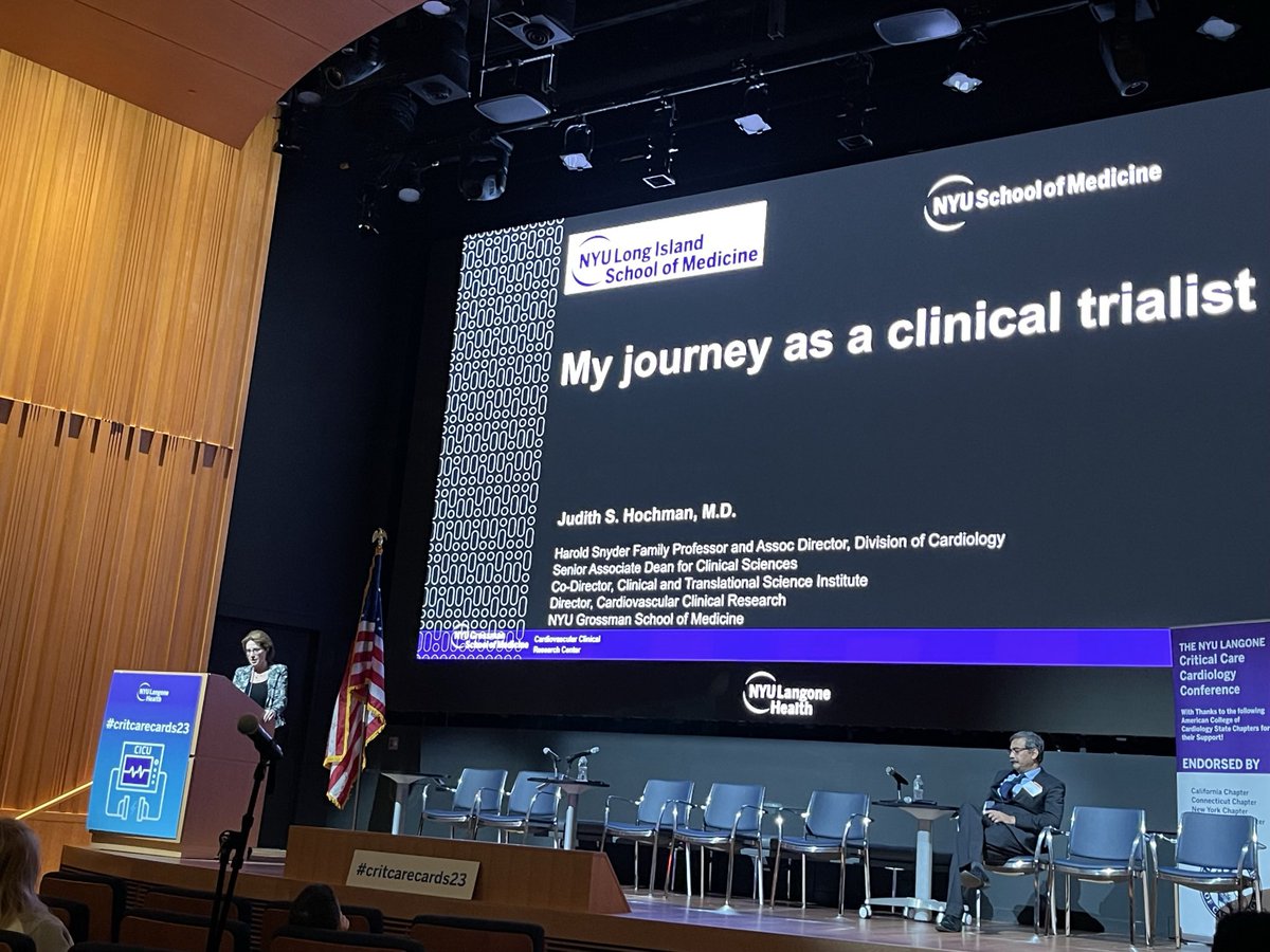 Saraschandra Vallabhajosyula, MD MSc (@sarasvallabhmd) on Twitter photo The legendary #JudithHochman delivering the plenary address at #critcarecards23. She was introduced by her very illustrious mentee, <a href="/venumenon10/">venu menon</a>. This is the stuff that dreams are made of. Congratulations to the two legends in our field who continue to inspire all of us. The legendary #JudithHochman delivering the plenary address at #critcarecards23. She was introduced by her very illustrious mentee, <a href="/venumenon10/">venu menon</a>. This is the stuff that dreams are made of. Congratulations to the two legends in our field who continue to inspire all of us.