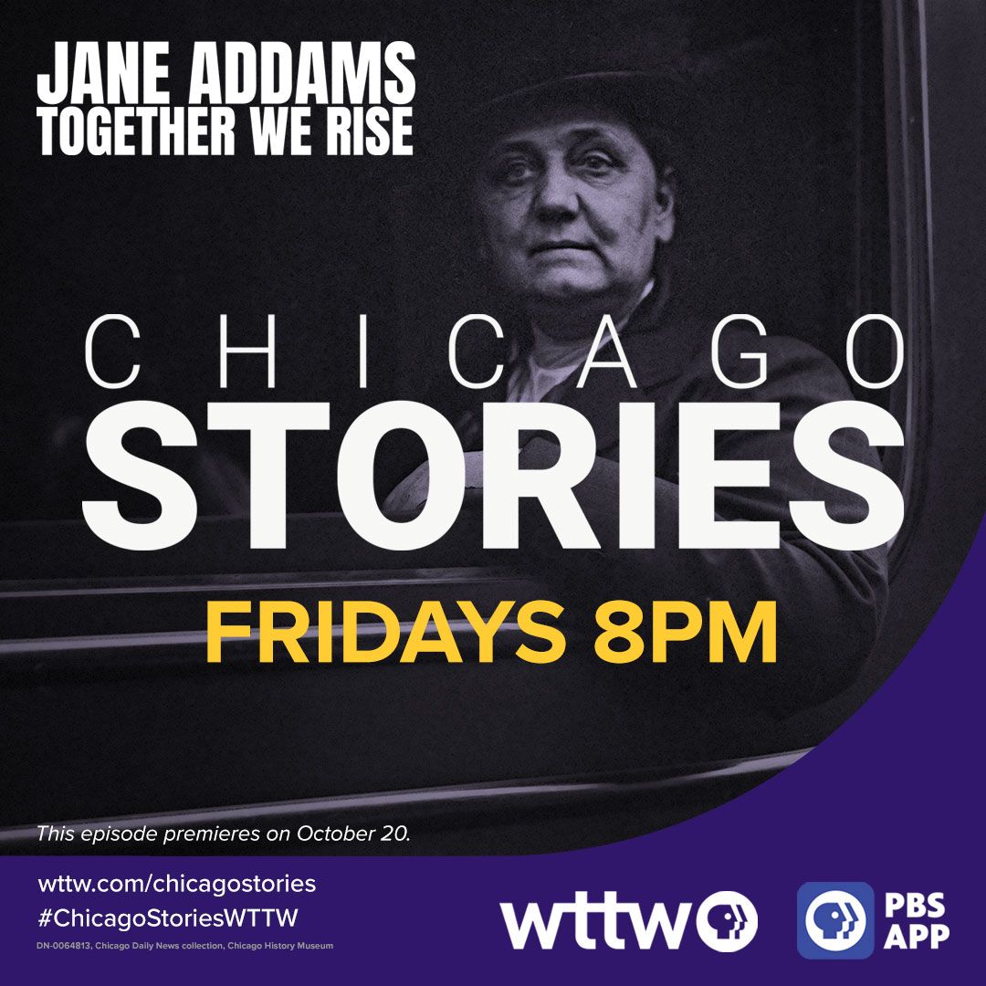 *TONIGHT at 8:00 pm!*

 WTTW is excited to premiere the next in its series of new CHICAGO STORIES documentaries: Jane Addams: Together We Rise.
The companion website for Jane Addams: Together We Rise is live now! interactive.wttw.com/chicago-storie…  (1/2)