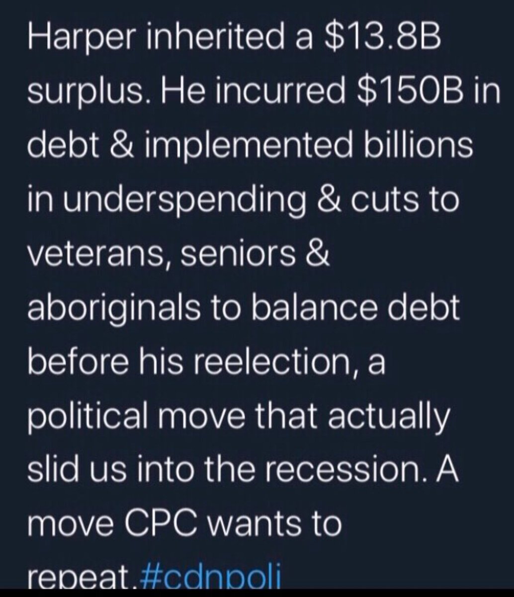 arsongurl's tweet photo. @PierrePoilievre Let's look at the facts:
Eight straight Harper Deficit years!
This is what #Trudeau and the Liberals inherited from the #CONservate gov't in 2015!
#NobodyLikesPierrePolievre #NobodyLikesPoilievre #NobodyLikesPierrePolievre #anyonebutpierre #NeverVoteConservative #cdnpoli https://t.co/ogSTCNOuiF