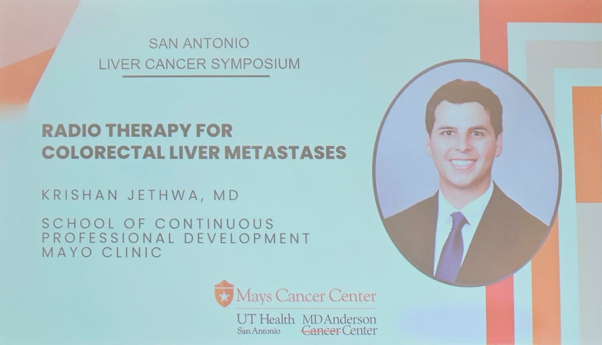DrSukeshiArora's tweet photo. @KrishanJethwa discussed radiotherapy in CRCLM. We need to remember XRT for liver!
#SALCS23 @MayoClinic
@UTHealthSAMDA https://t.co/nktYUIds6o