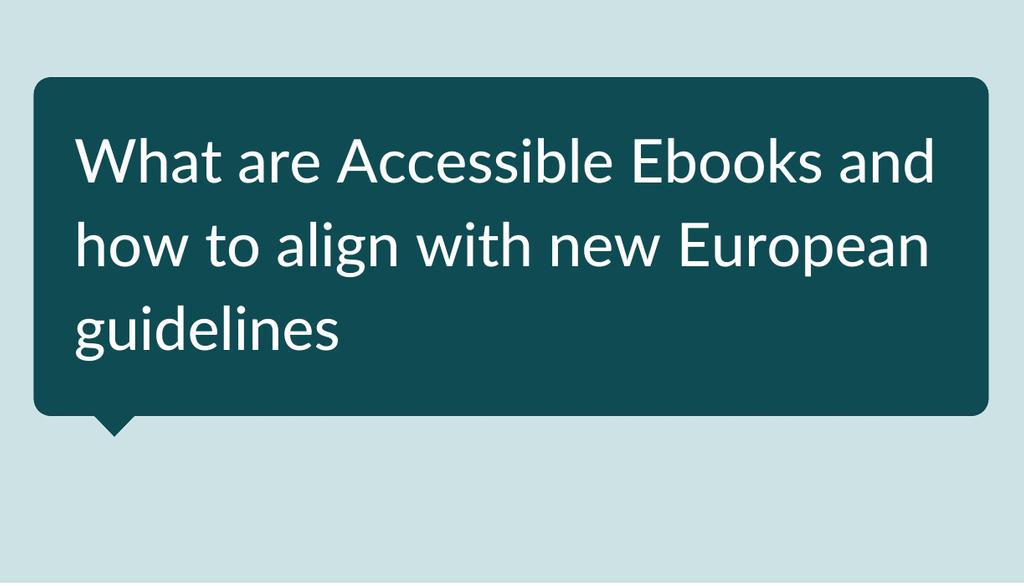 Accessibility should not be considered just rules to follow but a valuable inclusion tool that guarantees everybody equal opportunities for using content.

Read more 👉 lttr.ai/AInfM

#ebooks #section508 #MeetAccessibilityStandards
