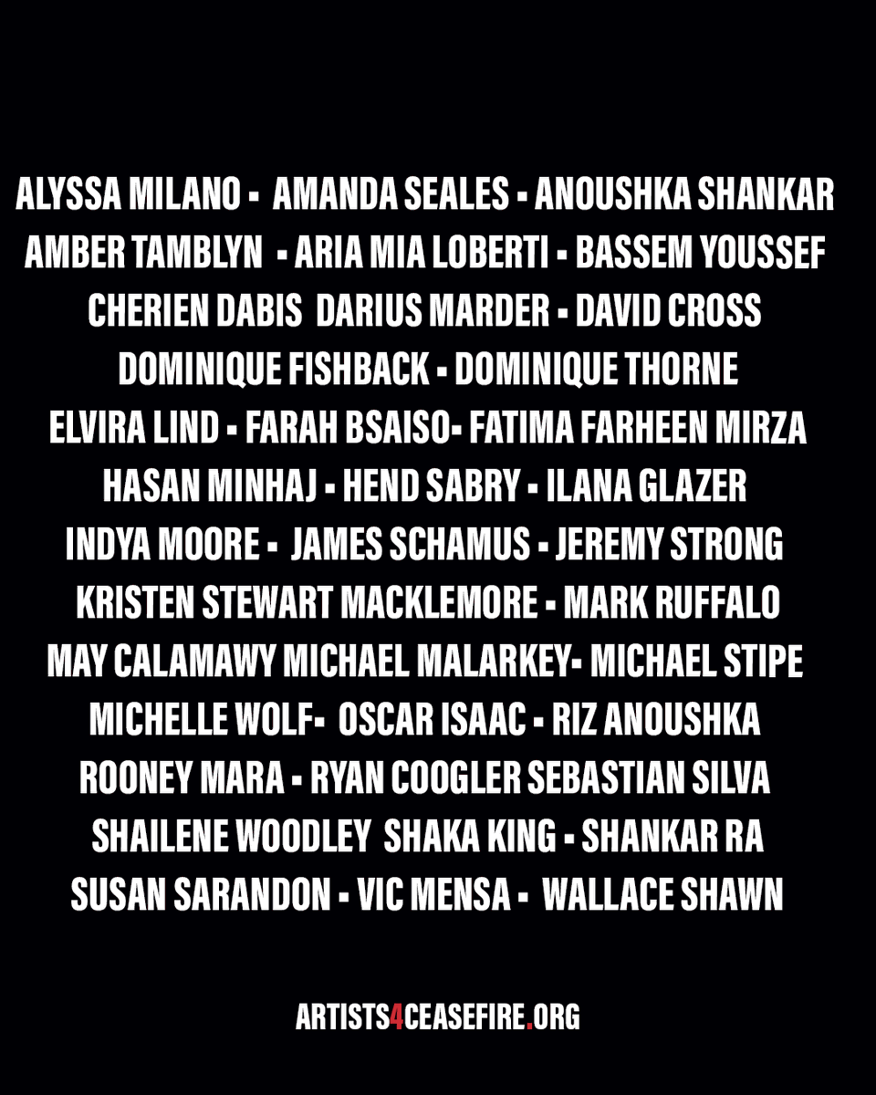 theIMEU's tweet photo. 55 major actors and artists have written a letter to President Biden urging him to “call for an immediate de-escalation and ceasefire in Gaza and Israel, before another life is lost.”

To read the letter, visit https://t.co/yNXDvTmjzo https://t.co/mLQSa53brg