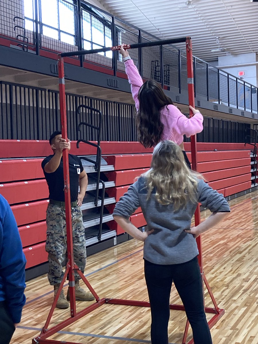 Huge shoutout to the Marines for joining our AVID classes today to share some discipline and fitness strategies! #mhspride ⁦<a href="/1WarriorMHS/">1WARRIOR</a>⁩ ⁦<a href="/MuskegoNorwaySc/">Muskego-Norway Schools</a>⁩