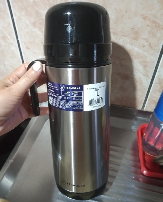 Garrafa Térmica Lúmina Preta 1l