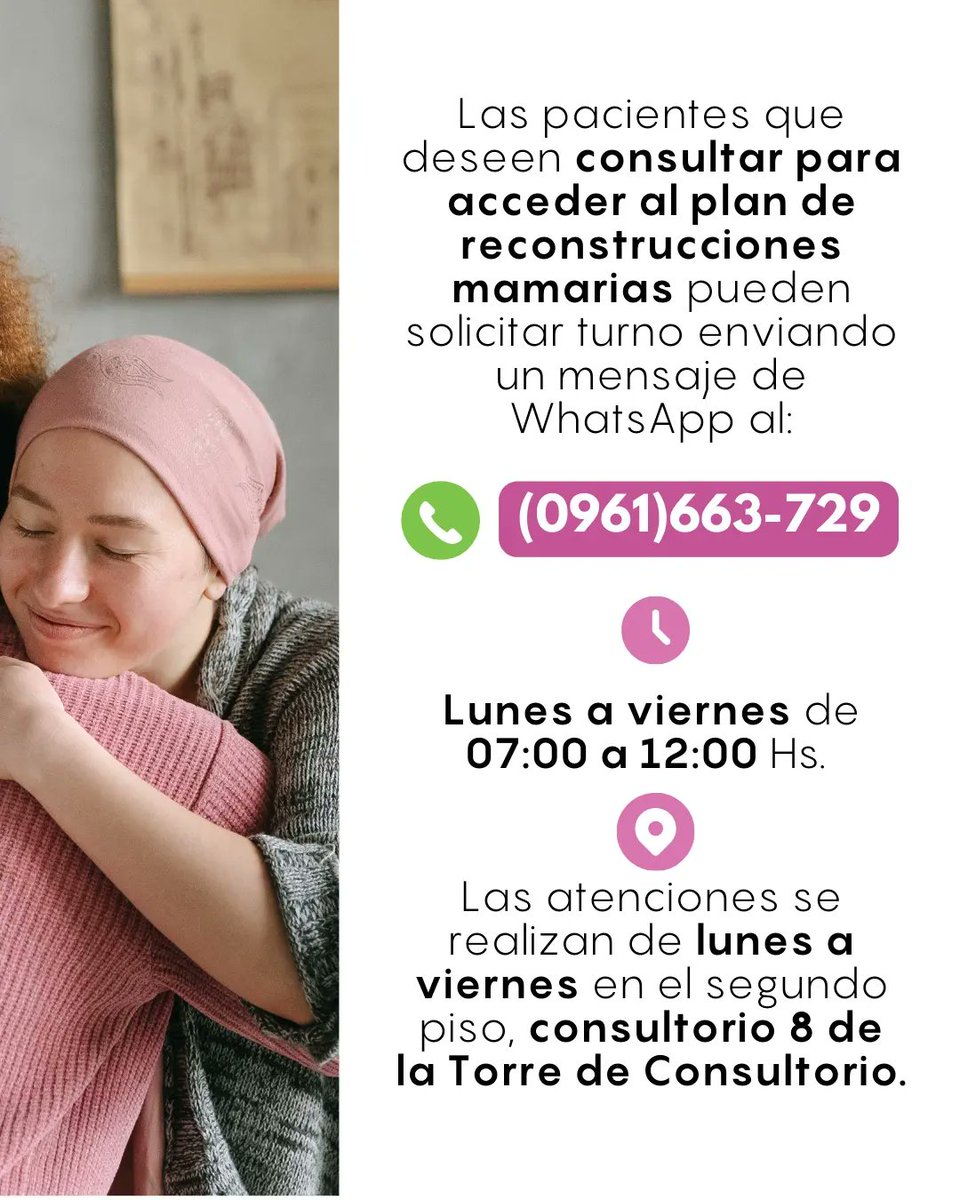 SPACPRE's tweet photo. La Facultad de Ciencias Médicas de la @una_py beneficia a valientes mujeres sobrevivientes del cáncer de mamas, adheridos a la campaña mundial Octubre Rosa💗

Te dejamos toda la información, compartí esta noticia con alguna mujer valiente que la necesite ✨

#OctubreRosa https://t.co/1IdDNE35jg