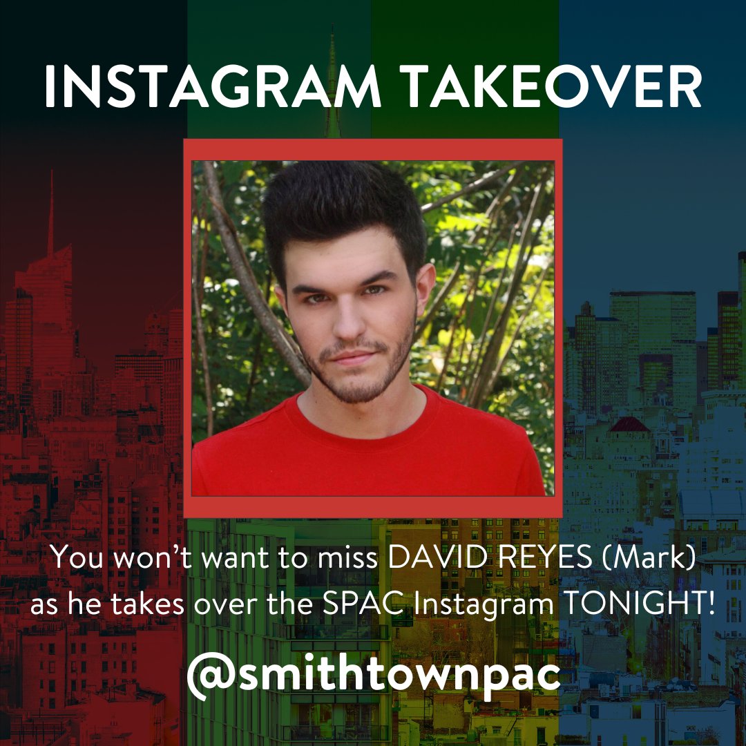 Smithtown_PAC's tweet photo. Tune into TONIGHT for a special Instagram Takeover by David Reyes (Mark)! You won't want to miss out! 😎📸

@davidxreyes https://t.co/uAxNKsWllT