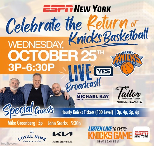 98.7FM ESPN New York on X: NEW YORK RANGERS HOCKEY IS BACK