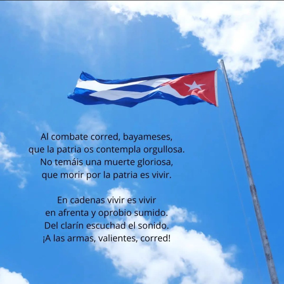 #Hoy se celebra en #Cuba el #DíaDeLaCulturaCubana 

#20deoctubre2023 
1️⃣5️⃣5️⃣Aniversario de la Interpretación del Himno Nacional

                                   ✊🏻🇨🇺✊🏻