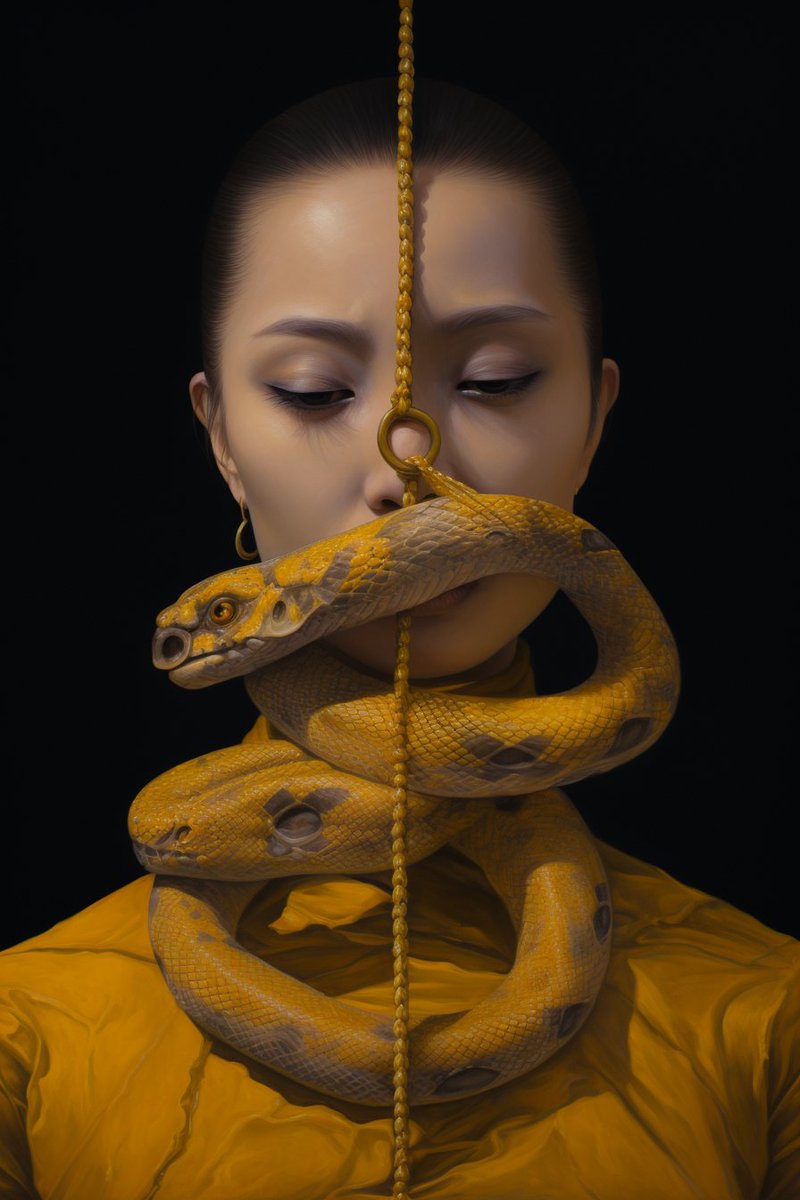 PastElle_XO's tweet photo. Good morning to you all ✨️

It's the weekend 🥳 

My Zodiac animal is the year of the Snake .... do you know yours? 😏 

If not - https://t.co/AIKBVlus8c

The Chinese zodiac is a traditional classification scheme based on the Chinese calendar that assigns an animal and its reputed attributes to each year in a repeating twelve-year cycle.

#aiart #Zodiac #snake