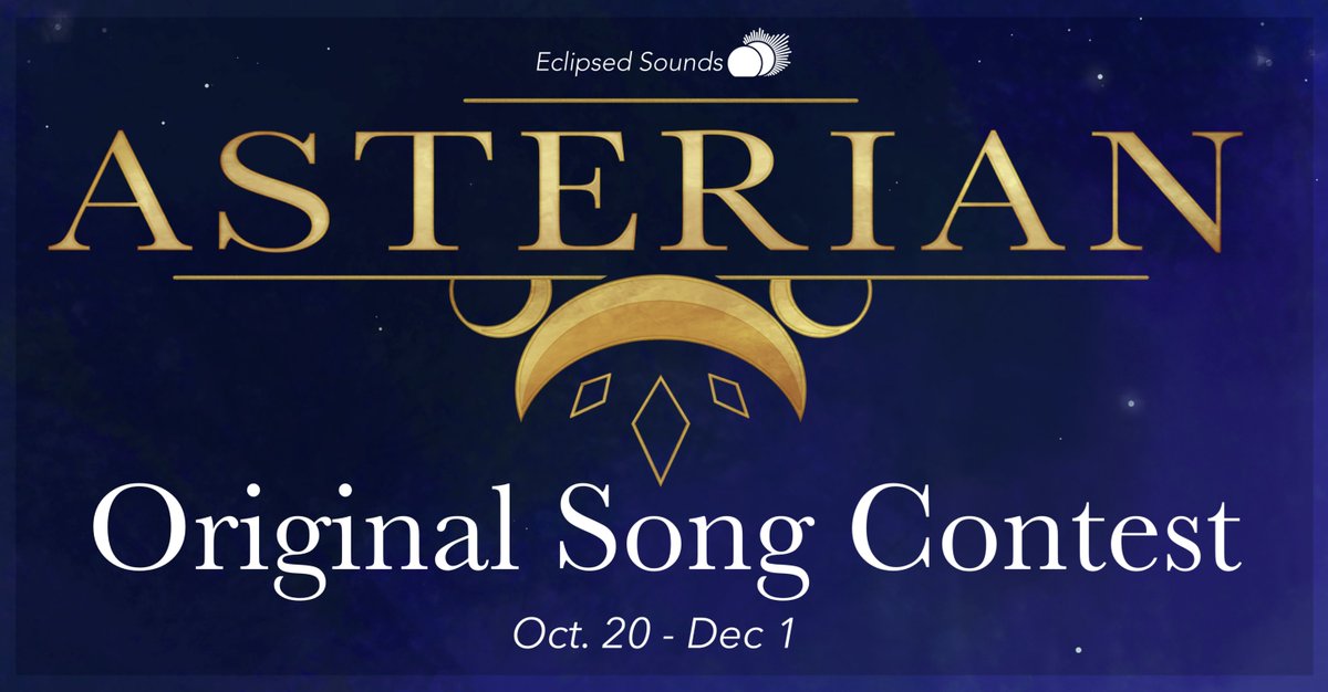 Something else you've been waiting for - ASTERIAN's first anniversary original song contest is now available! Create an original song featuring ASTERIAN before Dec 1st to enter!

eclipsedsounds.com/post/asterian-…

ASTERIAN's Lite voice database is also available for download on his page.