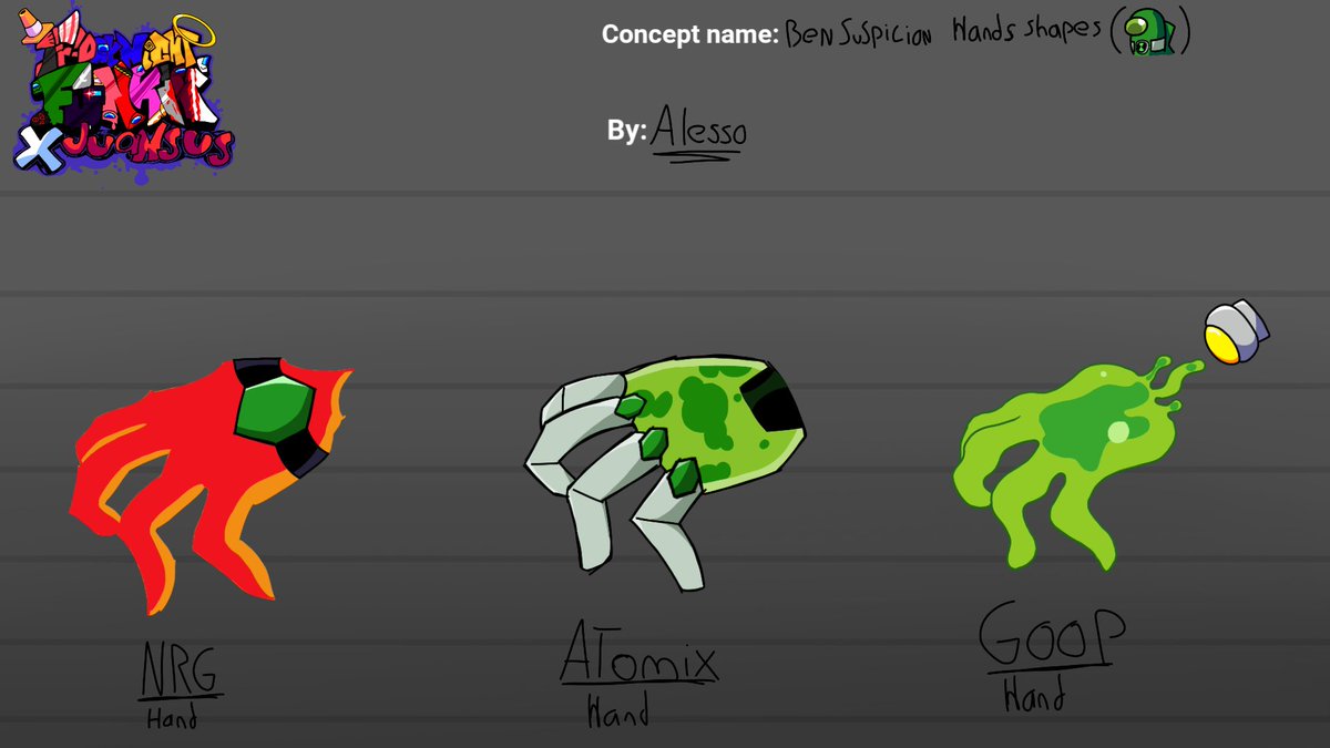 fnfJuanSuSMod's tweet photo. Alternate Hand Shapes by Ben SuSpicion
#AmongUs #fnfmod #vsimposterv4 #Ben10 https://t.co/1r0woRtBMg