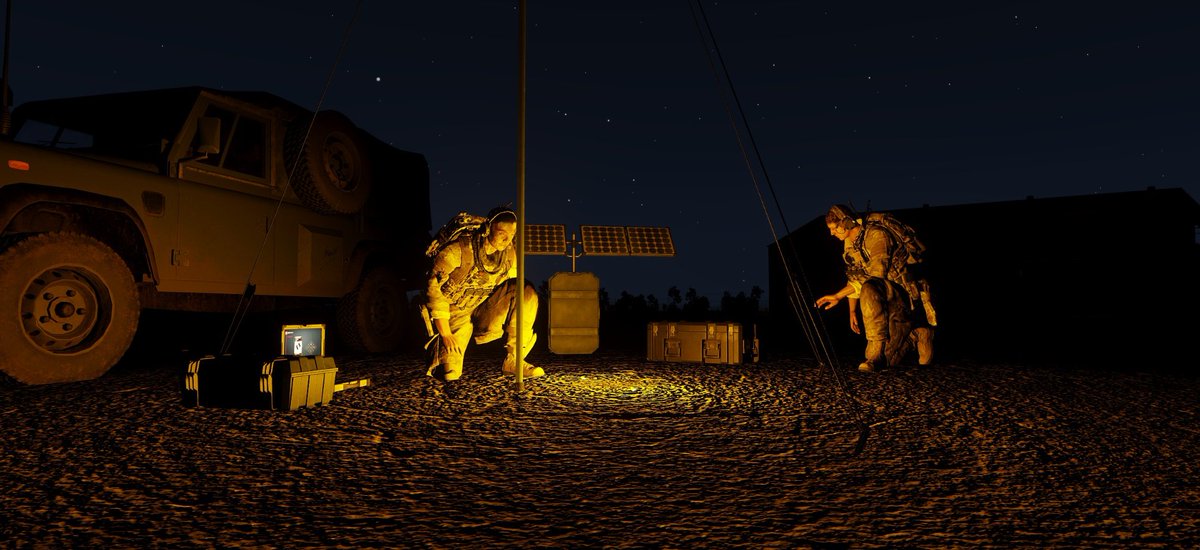 PathfinderPltn's tweet photo. Final op has been delayed, instead we decided to get used to our new radio system. @bohemiainteract @ArmaPlatform #radio #milsim #Arma3 #pathfinder #firstin #bohemiainteractive https://t.co/ubK22jMquA