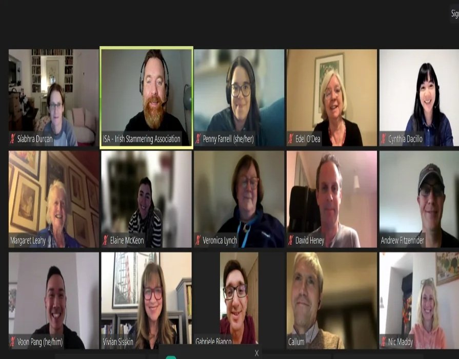 stutterverse's tweet photo. 1/2) What a way to spend #notsofluentfriday than in the company  of others who stutter and our allies listening and interacting with our guest speaker Vivian Sisskin. It was such a great presentation on acceptance &amp; change that had so many valuable takeaways. https://t.co/nmqE4PFRHI