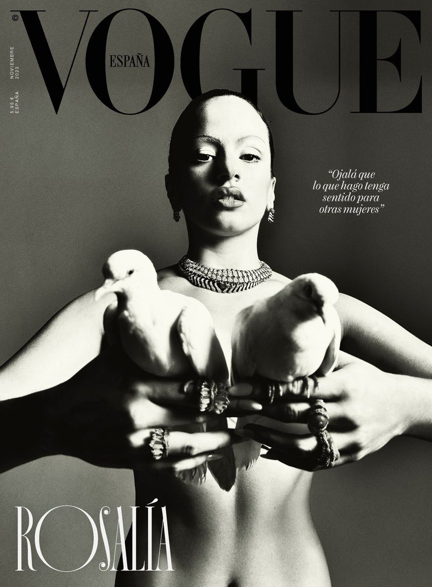 MIUCClAMUSE's tweet photo. easily one of my fave vogue covers of the year, rosalía for vogue españa!! https://t.co/UEgUwaKwyY
