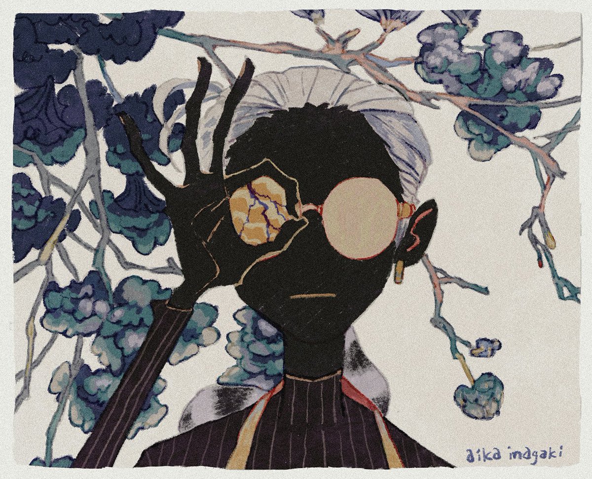 「自分の描いた絵、人見知りしそうな感じが好き」|aika inagakiのイラスト