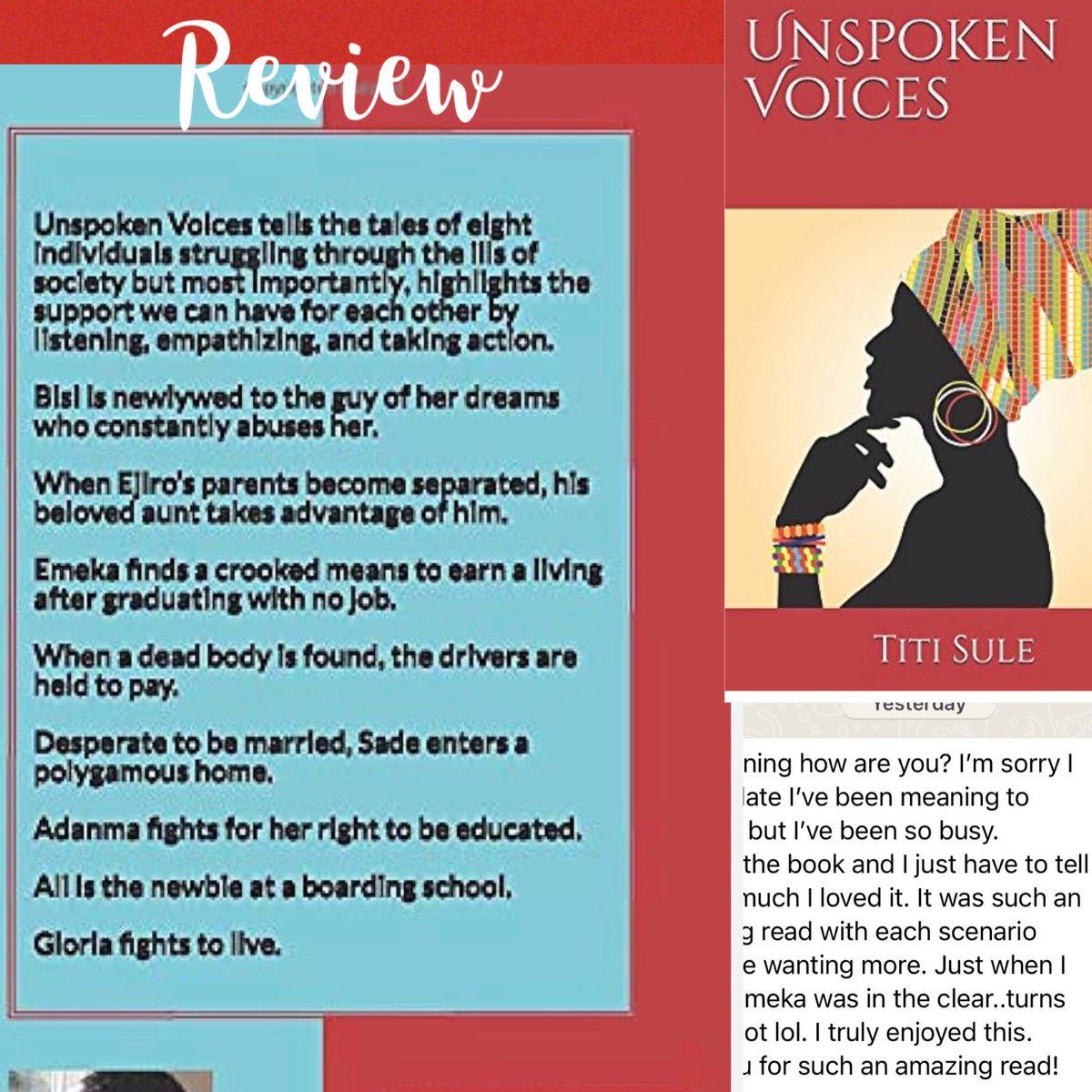 Recent review for one of my books. Available on Amazon. #nigerianauthor