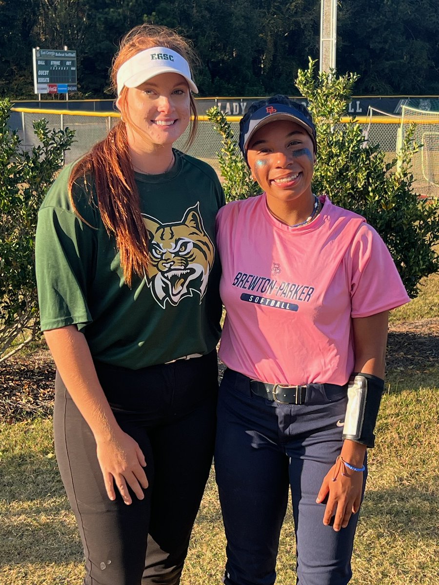 Can't love this enough! 2 of our former Angels playing ball in College! Caley Wilkerson and Kayla Ragins. So proud of these young ladies!