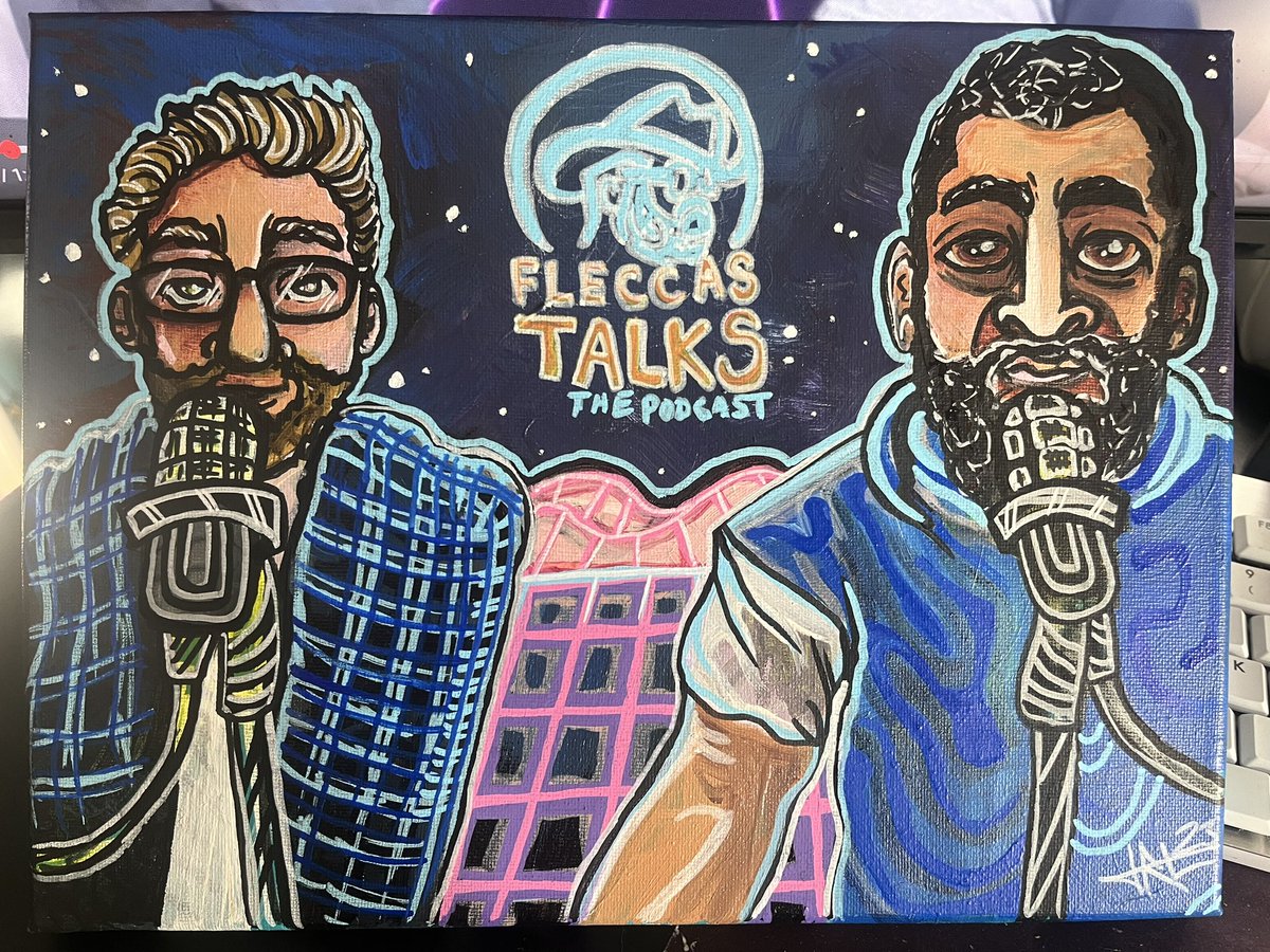 RealDRTARTS's tweet photo. Some thing I painted for best new podcast of all time. Been a fan since like 2018/2019 when you were walking the street asking people stuff. Probably heard every damn FT podcast too 🤣
Hope y’all like it!
Dillion / DRT ARTS

@fleccas @RichardRatBoy1 #fleccastalks https://t.co/3d6IVpgsjx
