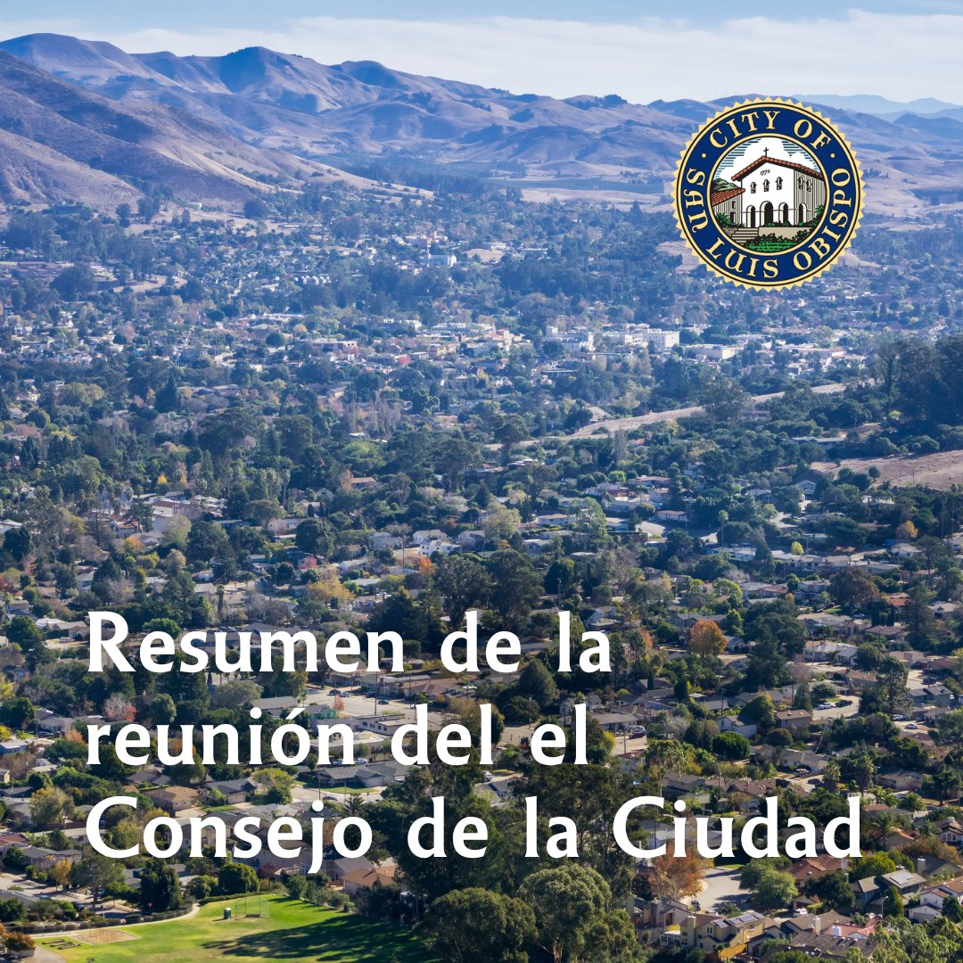 City_of_SLO's tweet photo. This week's City Council meeting recap has been posted! Read it at https://t.co/zDM0kuBV0M! #SLOcity #SLOlife #downtownSLO #SLOparking https://t.co/QWArnBCIPx
