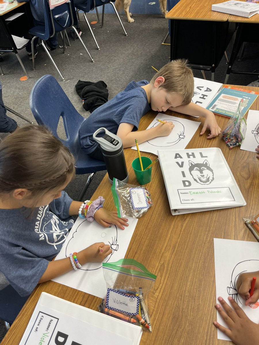 Writing about the pumpkin we created in AVID Academy. #AHL_AVID #TrustyHuskies