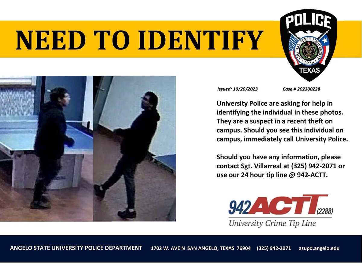 Angelo State Police (@asupd) on Twitter photo 