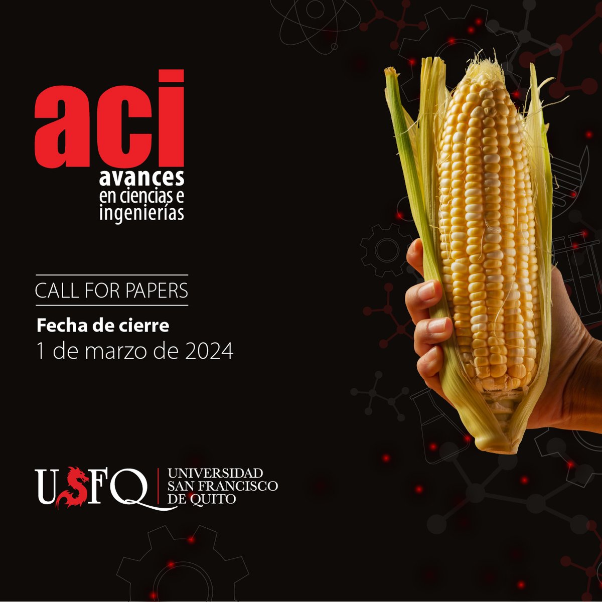 ACI Avances en Ciencias e Ingenierías (@aciavances) on Twitter photo Desde ACI Avances en Ciencias e Ingenierías tenemos el agrado de contarles que, en conjunto con el INIAP, la Red Latinoamericana del Maíz y el CYTED, se ha abierto un nuevo call for papers para una edición especial sobre el maíz.
<a href="/evalantsoght/">Dr Eva Lantsoght</a> Desde ACI Avances en Ciencias e Ingenierías tenemos el agrado de contarles que, en conjunto con el INIAP, la Red Latinoamericana del Maíz y el CYTED, se ha abierto un nuevo call for papers para una edición especial sobre el maíz.
<a href="/evalantsoght/">Dr Eva Lantsoght</a>