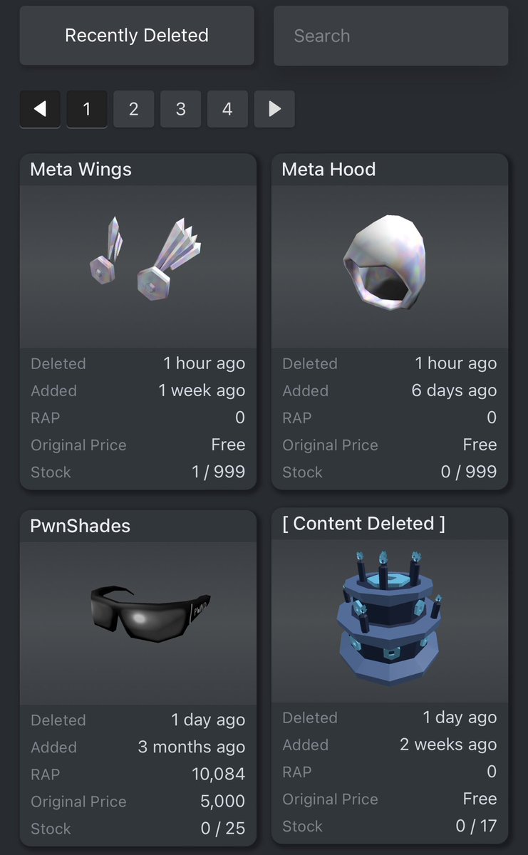 Roblox Trading News  Rolimon's on X: Upcoming FREE limited Roblox UGC  item Dropping in around 7 minutes Stock: 250K Creator: @CodedCosmetics    / X