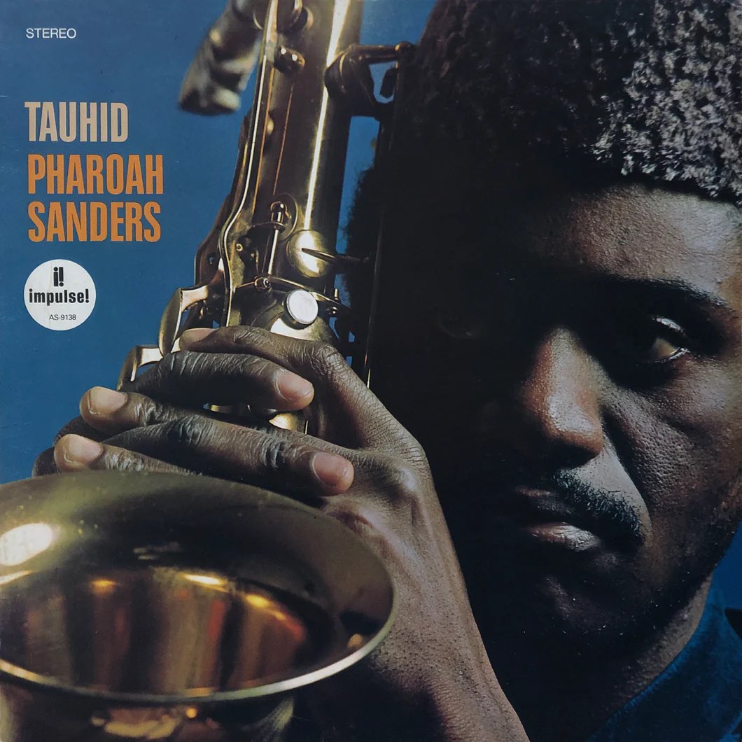 今日の1枚(219) #PharoahSanders  
#Tauhid

フォロー頂いてる方の紹介を見て「あっタウヒド忘れてた」w

まだまだ聴取数の少ないファラオソロですが作品としては #Karma より好きかも？

そして「もっとテナー吹けや！」と冒頭曲で叫んだのは私だけではない筈

何気に #SonnySharrock デビュー作ですw