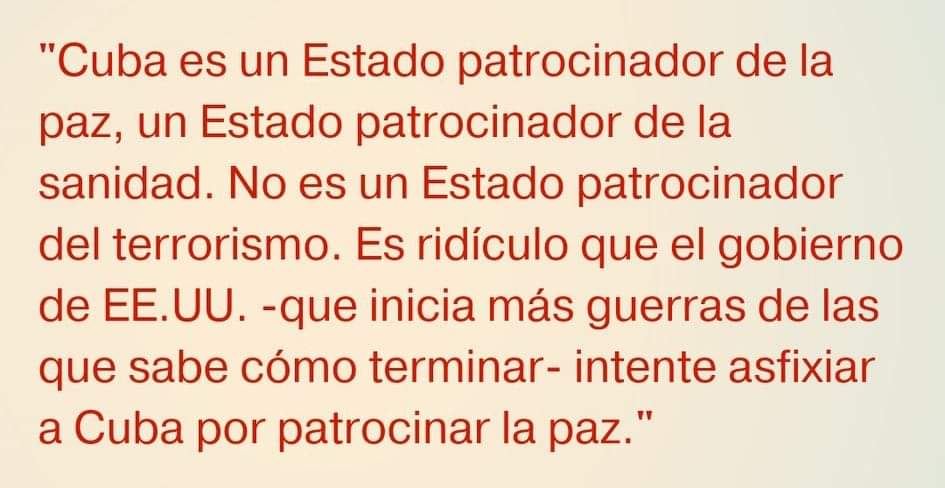 es.letcubalive.info..... Cuba Vencerá. En este sitio puedes dar tu voto para sacar a Cuba del listado de países que patrocinan el terrorismo y eliminar el bloqueo genocida a nuestro pueblo. Gracias por apoyar nuestra lucha.