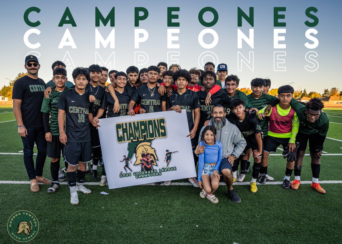 Congrats to <a href="/actrojans/">AC Trojans</a> Boys Soccer for capturing the Colorado League Championship yesterday! This team is going to make a run at states! #copreps #aurora #aurorasports #boyssoccer #hssoccer #aurorapreps #sentinelpreps <a href="/CHSAA/">CHSAA</a>