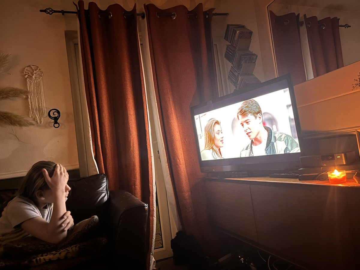 beccaJbrinkman's tweet photo. Introducing 13 to Ferris Buellerโs Day off. Completely glued to it ๐๐คฃ #ninetimes #sothatshowitisintheirfamily https://t.co/EsxTJL7AKJ