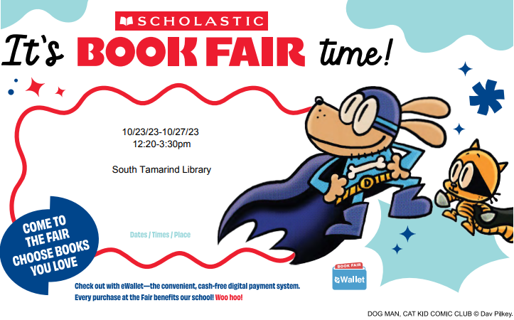 We are hosting a book fair next week! If you are unable to make it, you can shop online! Click the link: scholastic.com/bf/southtamari…