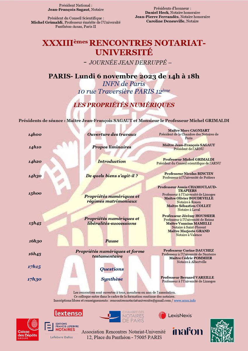 arnuinfo's tweet photo. Plus que quelques semaines pour vous inscrire au 33ème colloque de l'ARNU portant sur "Les propriétés numériques" ! 
 Rendez-vous à l'INFN de Paris, le lundi 6 novembre 2023 de 14h à 18h. 
Pour toute demande d'inscription : https://t.co/7UJnOxkMOl https://t.co/43AfZ4gf7Y
