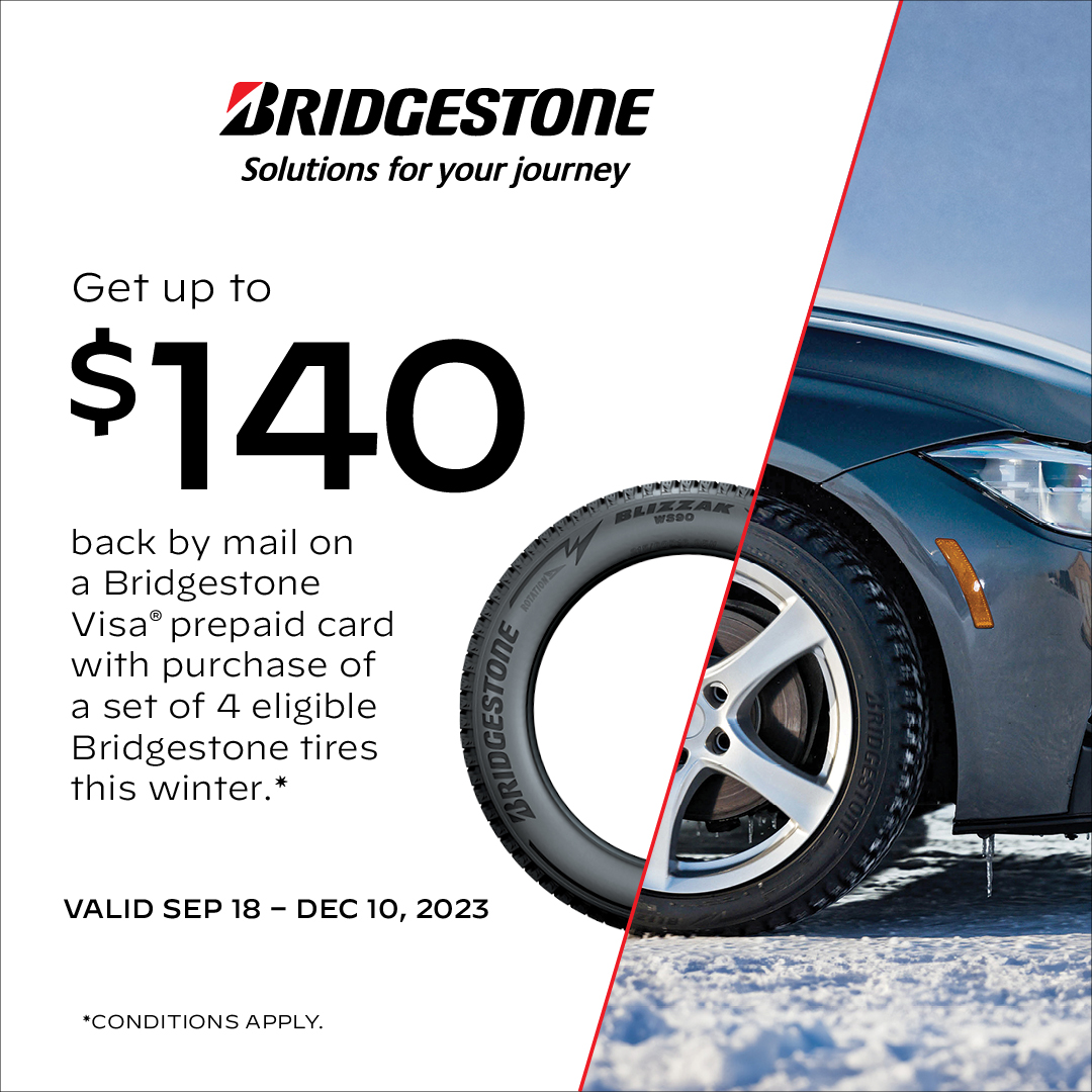 TireWarehouseCa's tweet photo. >>> SWIPE
Rebates Season.
Earn dollars back on your tire purchase with a mail-in rebate in a online submission with $50 - $140 back on a prepaid card. Use the link in our bio to get to the offers today.
#WinterTires #ShopOnline #DeliverToAddress #DeliverToInstaller #Winter #Tires https://t.co/vm7iPC0Kmq