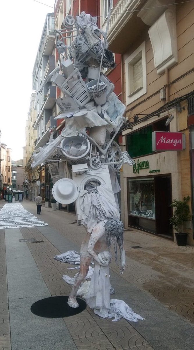 RYousafzai1's tweet photo. Titled, “A Mother’s Love” and part of a project called Deconstruction in Torrelavega, Spain.
Since women in many societies are limited to spending more of their lives in private sphere , their suffering remain invisible to the public. 
#empowerwomenmedia #FoRB #GenderBiasedLaws https://t.co/DaYhOItow6